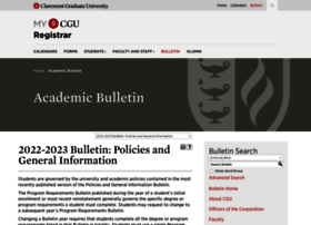 Bulletin.cgu.edu