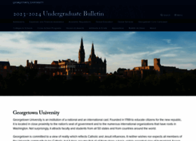 Bulletin.georgetown.edu