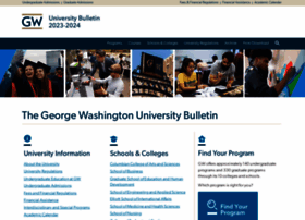 Bulletin.gwu.edu