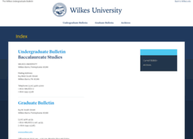 Bulletin.wilkes.edu