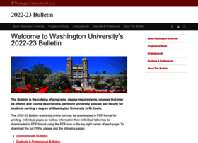 Bulletin.wustl.edu