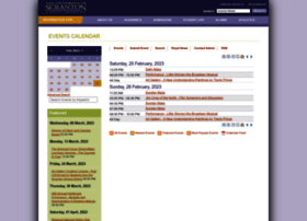 Calendar.scranton.edu
