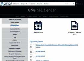Calendar.umaine.edu