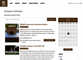 Calendar.wofford.edu