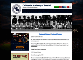 Californiaacademyofbaseball.org
