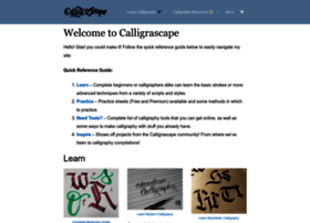 Calligrascape.com