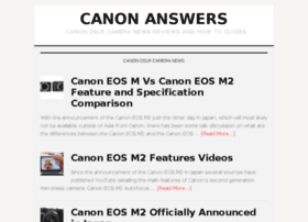 canonanswers.com