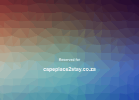 capeplace2stay.co.za