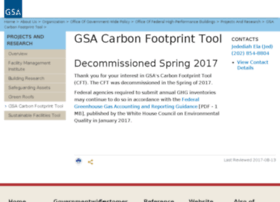 Carbonfootprint.gsa.gov