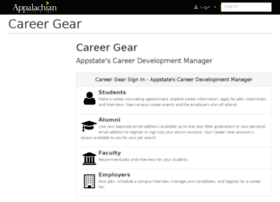 Careergear.appstate.edu