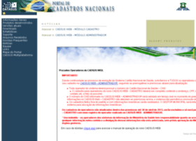 cartaonet.datasus.gov.br