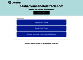 cashadvancenoteletrack.com