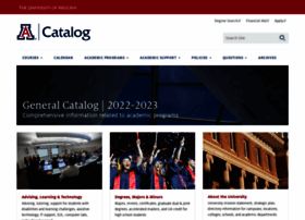catalog.arizona.edu
