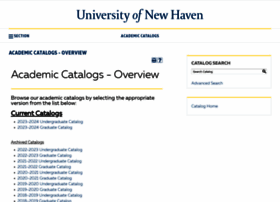 Catalog.newhaven.edu