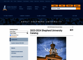 Catalog.shepherd.edu