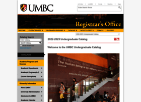 Catalog.umbc.edu
