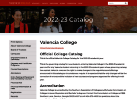 Catalog.valenciacollege.edu
