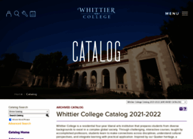 Catalog.whittier.edu