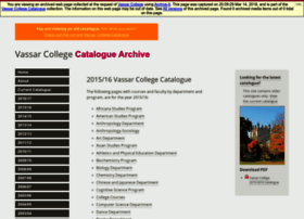 Catalogarchive.vassar.edu