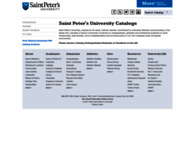 Catalogs.saintpeters.edu