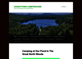 Cedarpondcamping.com