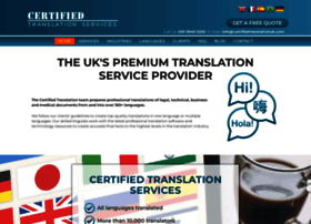 Certifiedtranslationcompany.co.uk