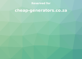 cheap-generators.co.za