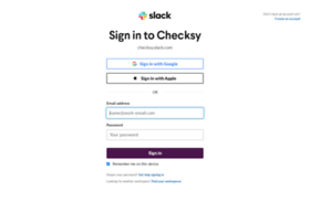 Checksy.slack.com