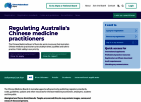 Chinesemedicineboard.gov.au