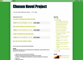 Chosennovelproject.blogspot.fr