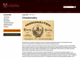 Chrestomathy.cofc.edu