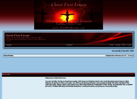 christfirstforum.com