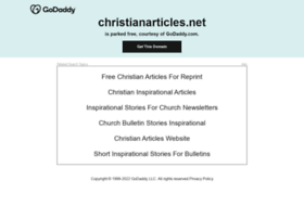 christianarticles.net
