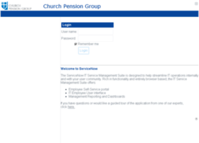 Churchpension.service-now.com