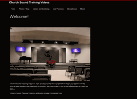 Churchsoundtrainingvideos.com