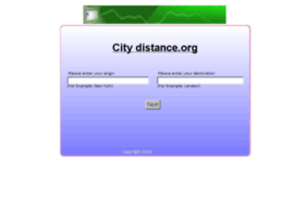 citydistance.org