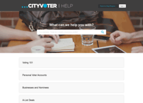 Cityvoter.zendesk.com