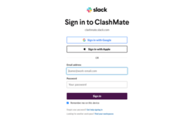 Clashmate.slack.com