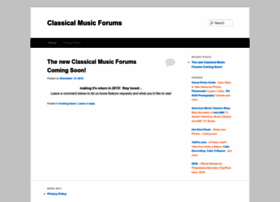 classicalmusicforums.com