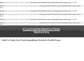 Claxtonsdemolitionservices.com