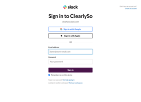 Clearlyso.slack.com