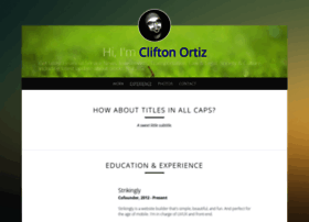 Cliftonortizz.strikingly.com