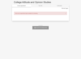 Collegeattitudeandopinionstudies.acuityscheduling.com