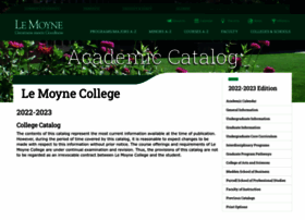 Collegecatalog.lemoyne.edu