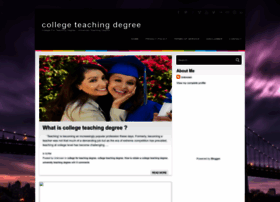 Collegeteachingdegree.blogspot.com