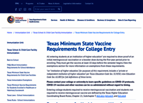 Collegevaccinerequirements.com