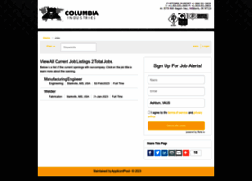 Columbiacorp.applicantpool.com