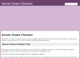 Com.serverdownchecker.com