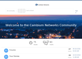 Community-stage.cambiumnetworks.com