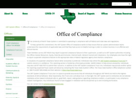 Compliance.untsystem.edu